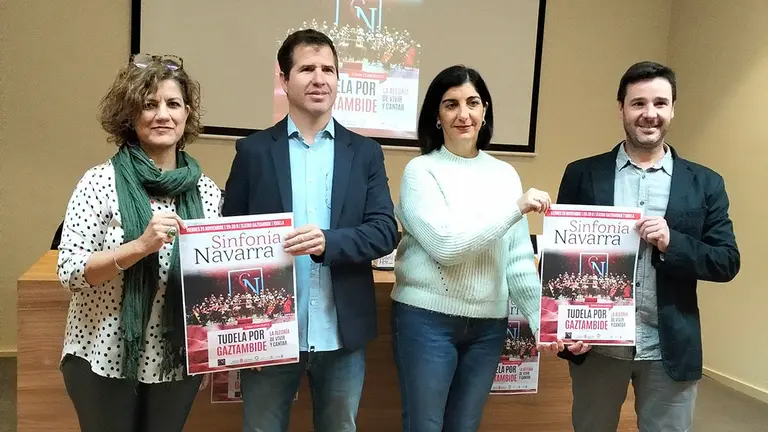 Presentación del concierto conmemorativo del bicentenario del nacimiento de Joaquín Gaztambide. AYUNTAMIENTO DE TUDELA