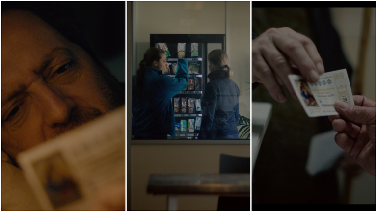 Instantáneas de los tres spots con los que Loterías promociona este año el Sorteo Extraordinario de Navidad. LOTERÍAS