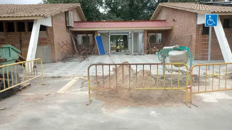 Obras de reforma de los accesos a las instalaciones deportivas de Ablitas. CEDIDA
