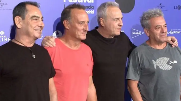 Los cuatro componentes de Hombres G. ARCHIVO