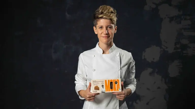 Vicky Sevilla propone un turrón con sabor a la tarta de su abuela. CEDIDA