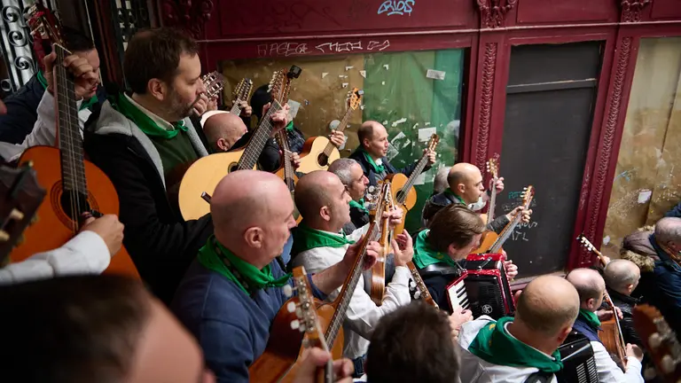 La Corporación Municipal del Ayuntamiento de Pamplona celebra el día de San Saturnino 2022. PABLO LASAOSA