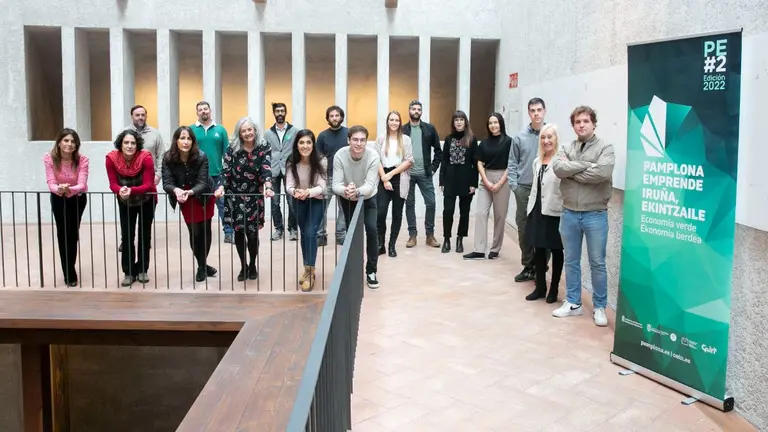 Los impulsores de los 11 proyectos de economía verde han participado en el programa Pamplona Emprende. CEDIDA