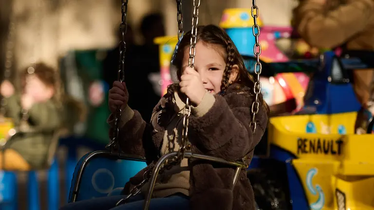 Espacio COworkids para los niños en la Plaza de la Libertad durante la Navidad de 2022. PABLO LASAOSA