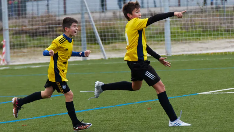 Partido de dieciseisavos de final del XL Torneo Interescolar de Fundación Osasuna en categoría mixta entre Sanduzelai y Alaitz Ikastola disputado en las instalaciones de Tajonar. IÑIGO ALZUGARAY