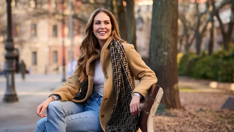 La modelo navarra María Imízcoz durante su entrevista para NAVARRACOM. PABLO LASAOSA