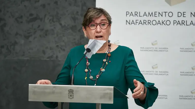 Archivo - La portavoz de Izquierda-Ezkerra, Marisa de Simón, en el Parlamento de Navarra. - Eduardo Sanz - Europa Press - Archivo