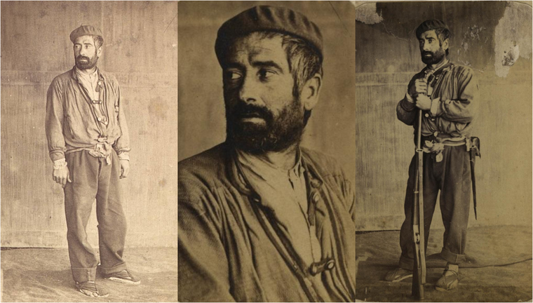 Ezequiel Llorente Aguerri, apodado 'Jergón', fue uno de los asesinos más sanguinarios de su tiempo en Navarra. FOTOGRAFÍAS DE LEANDRO Y DUBLÁN