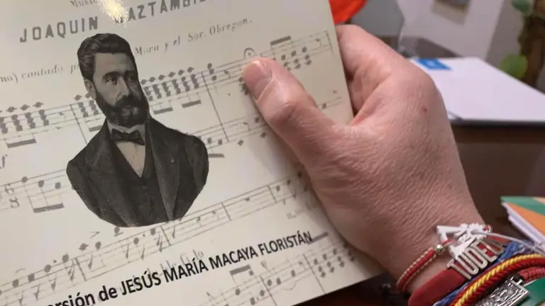 Partitura de una de las obras de Joaquín Gaztambide, uno de los tudelanos más universales.