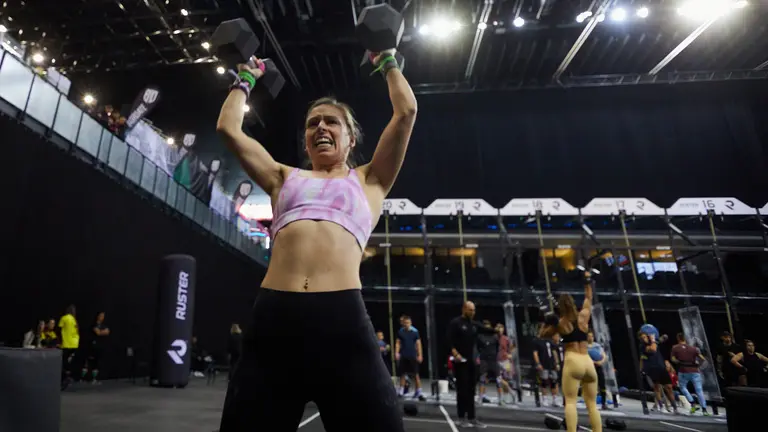 Celebración del Pamplona Arena Games, primera competición con licencia CrossFit en Navarra, en la que participan 960 atletas de todo España. IÑIGO ALZUGARAY