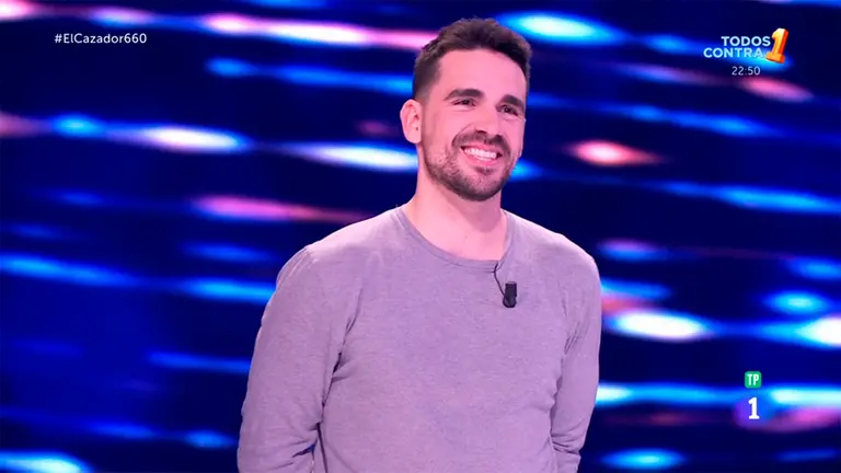 Gonzalo Ruiz Huguet durante 'El Cazador' el programa de TVE. NAVARRA.COM