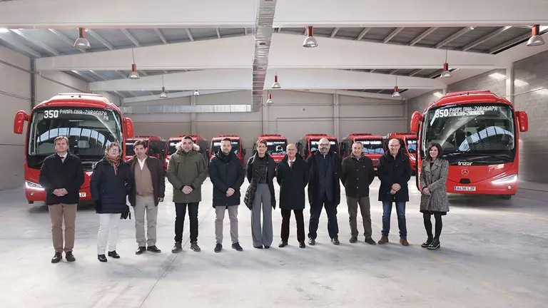 15 nuevos autobuses mejorarán la calidad del viaje de los nuevos servicios de transporte público de la Ribera. GOBIERNO DE NAVARRA