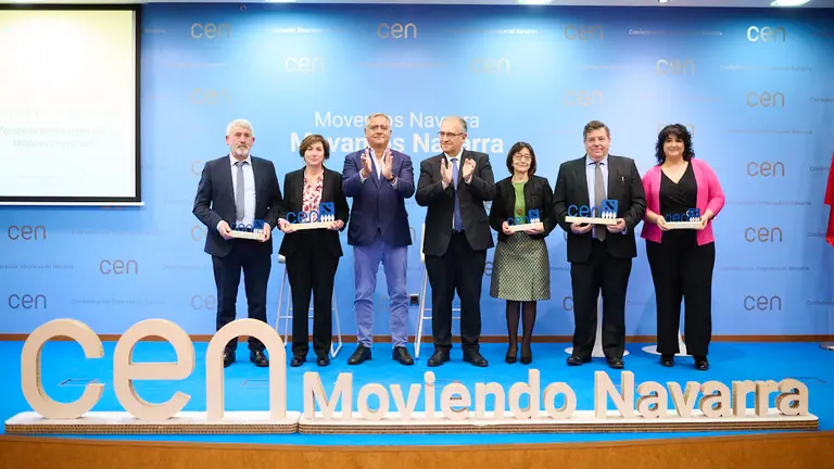 Acto de entrega de los reconocimientos a "personas que mejoran empresas" que organiza la CEN. PABLO LASAOSA