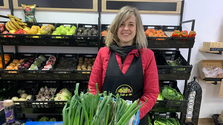 María Azanza Iturralde en la Frute de Mei en Lezkairu. Navarra.com