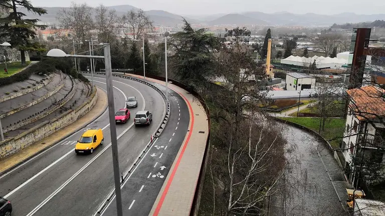 Imagen de archivo del nuevo carril bici en Labrit. AYUNTAMIENTO DE PAMPLONA