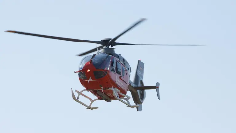 Foto de archivo de un helicóptero medicalizado del Gobierno de Navarra - 112 SOS NAVARRA