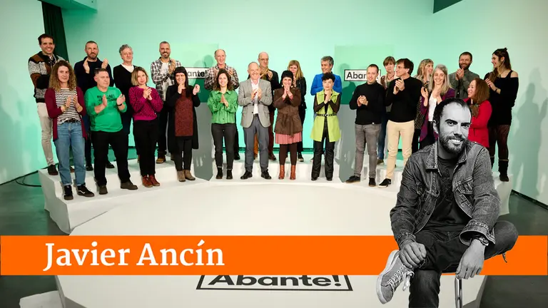 Eh Bildu presenta su candidatura al Parlamento de Navarra con Laura Aznal a la cabeza. PABLO LASAOSA