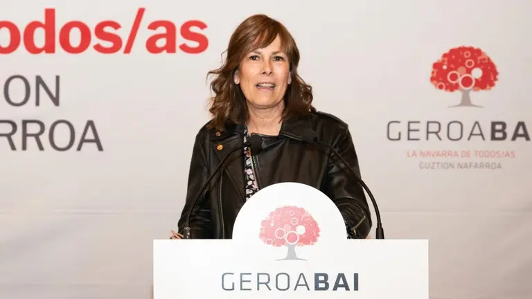Uxue Barkos, candidata de Geroa Bai a la Presidencia de Navarra. - GEROA BAI