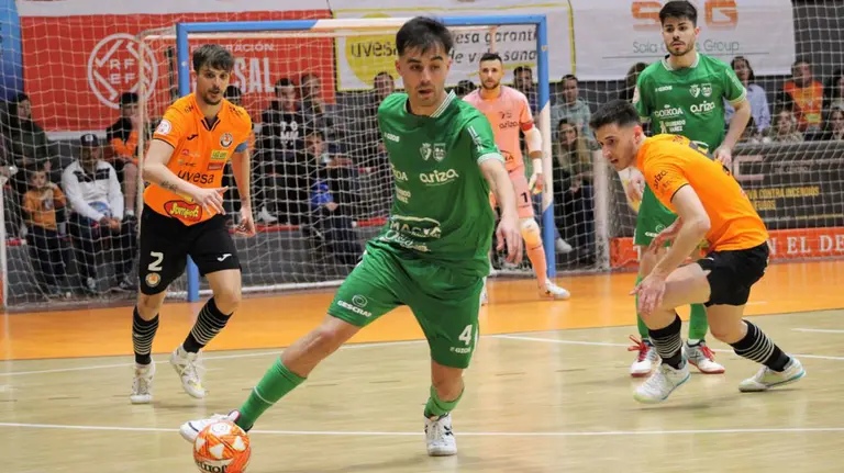 Derbi navarro de fútbol sala en el polideportivo Ciudad de Tudela. @CDXOTA