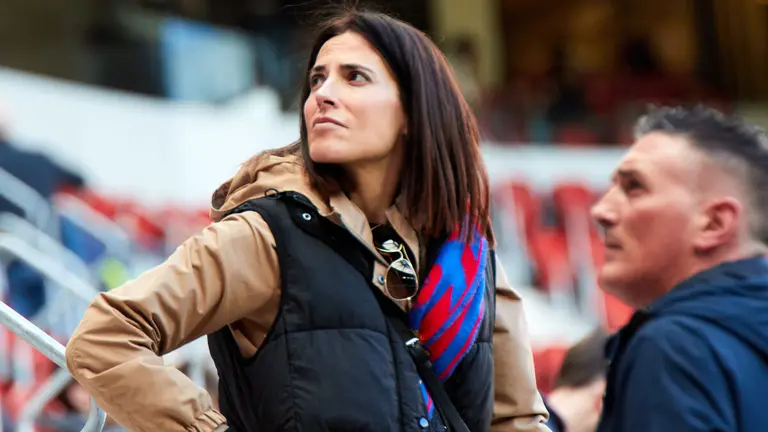 La grada del estadio de El Sadar durante el partido de la Liga Santander entre CA Osasuna y Villarreal CF disputado en Pamplona. IÑIGO ALZUGARAY