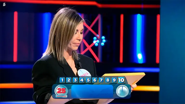 Maca, concursante de '25 palabras' confundió a Osasuna con un equipo gallego. CEDIDA