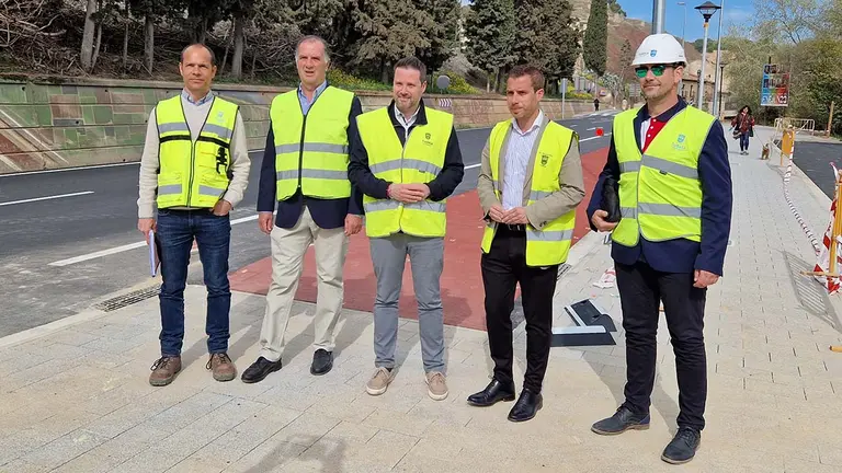 visita al desarrollo de las obras del futuro Corredor Verde Turístico de Tudela. AYUNTAMIENTO DE TUDELA