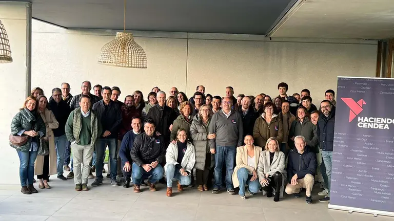 Rafael Ansó presenta su candidatura para la reelección en la Cendea de Cizur. CEDIDA