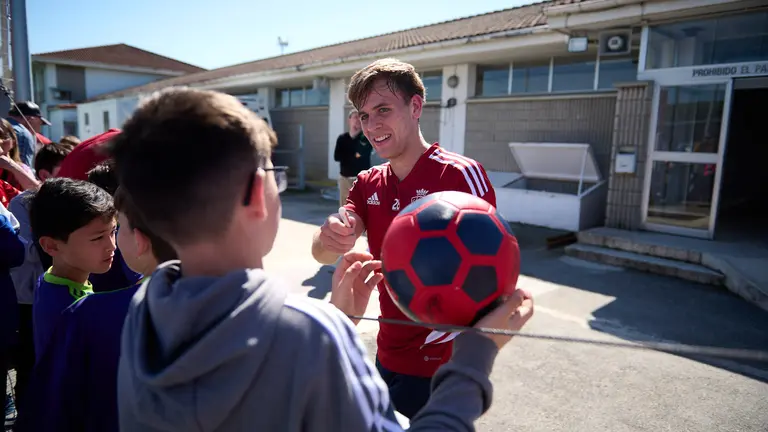 Osasuna se entrena en las instalaciones de Tajonar después del pase a la final de la Copa del Rey. PABLO LASAOSA
