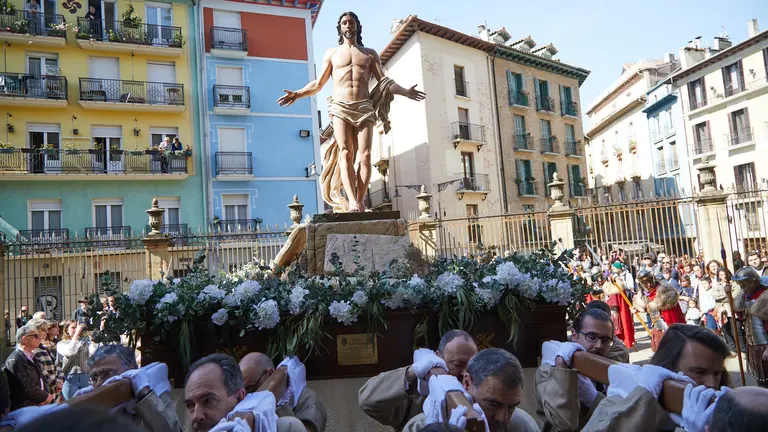 Procesión del Domingo de Resurreción en Pamplona. IÑIGO ALZUGARAY