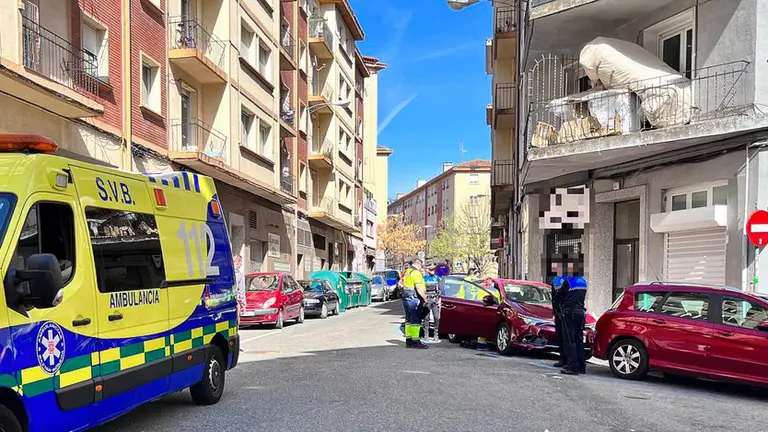 La Policía Municipal de Pamplona atendió el suceso. POLICÍA MUNICIPAL DE PAMPLONA