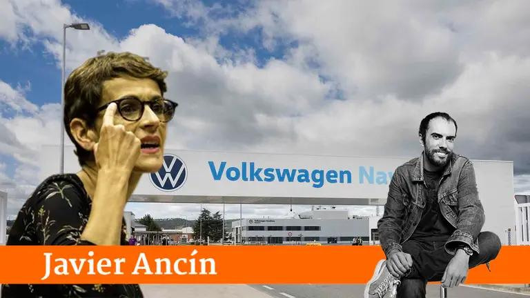 GRAFCAV7081. PAMPLONA, 13/04/2023.-   La dirección de Volkswagen Navarra ha informado este jueves al comité de empresa de la planta que no hay novedades en relación a la fábrica de ensamblaje de celdas de baterías que los sindicatos quieren que se ubique dentro de las instalaciones de la factoría pamplonesa. EFE/ Villar López
