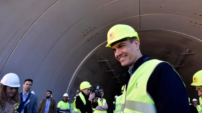 El presidente del Gobierno, Pedro Sánchez, visita unas obras. David Oller / Europa Press