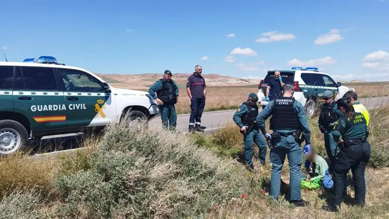 La Guardia Civil encuentra a una mujer desaparecida en Valtierra. GUARDIA CIVIL