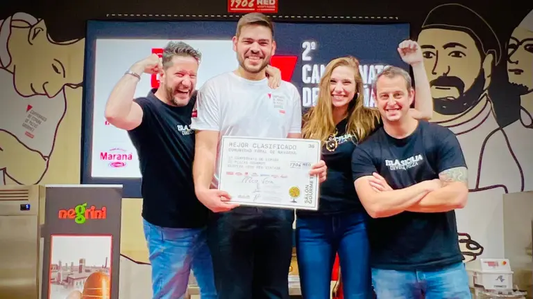 Isla Sicilia ha ganado el premio a la mejor pizza navarra. CEDIDA