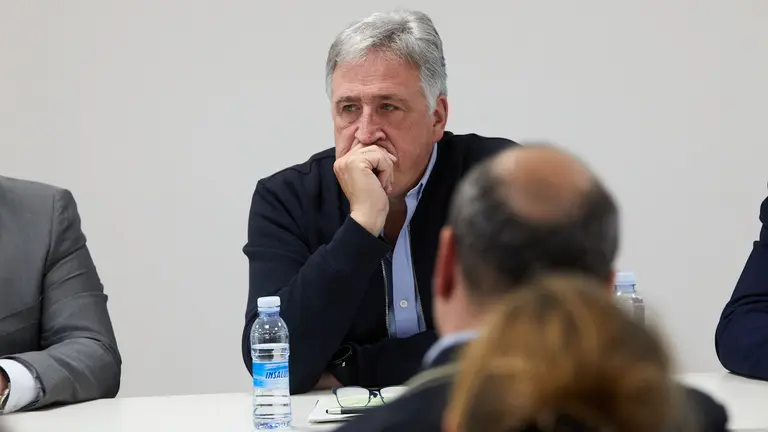 Debate sobre de Erripagaña con los candidatos a la Alcaldía de Pamplona, Cristina Ibarrola (UPN), Elma Saiz (PSN), Joseba Asiron (EH Bildu), Koldo Martínez (Geroa Bai), Carlos García Adanero (PP), Txema Mauleón (Contigo Navarra) y Fernando Sesma (Ciudadanos) organizado por la Asociación de Vecinos de Erripagaña. IÑIGO ALZUGARAY