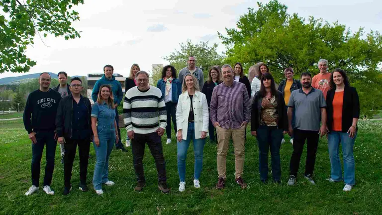 Miembros de la candidatura de Vive Egüés, que se presenta a los comicios del 28 de mayo. VIVE EGÜÉS.