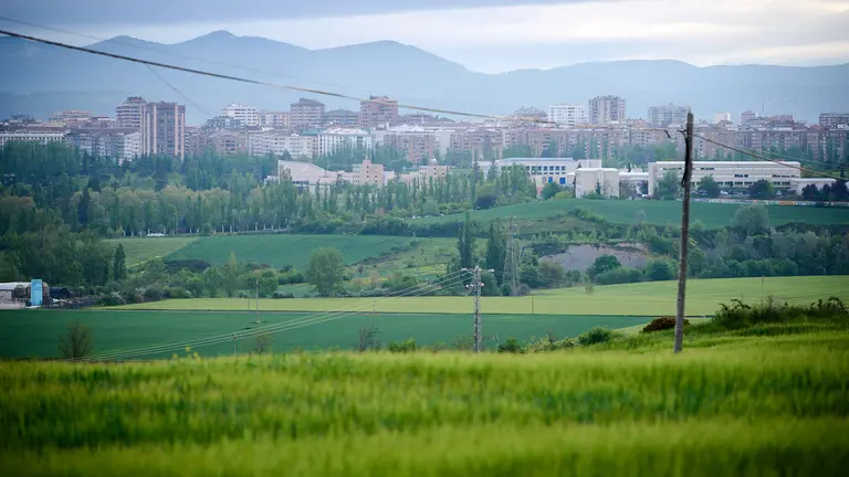 Vista de Donapea, zona donde se prevén modificaciones urbanísticas. PABLO LASAOSA