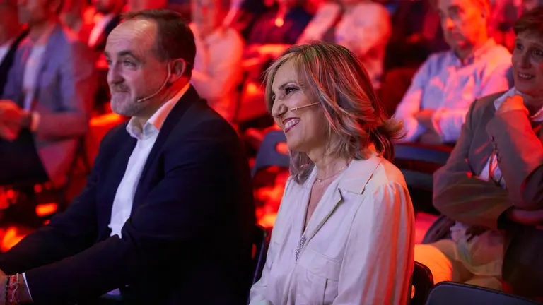 UPN presenta la lista de su candidatura al Ayuntamiento de Pamplona en las próximas elecciones municipales, con la intervención del alcalde, Enrique Maya, la candidata de UPN a la alcaldía, Cristina Ibarrola, y Javier Esparza, candidato de UPN a la presidencia del Gobierno de Navarra. IÑIGO ALZUGARAY