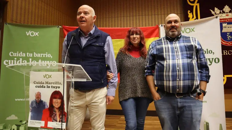 Vox Navarra inicia su campaña en Marcilla. CEDIDA