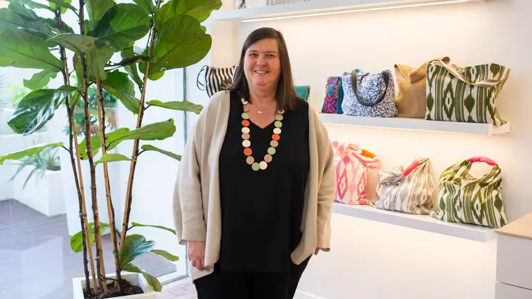 Tienda de complementos Godetia en el número 4 de la calle Estella de Pamplona. JASMINA AHMETSPAHIC