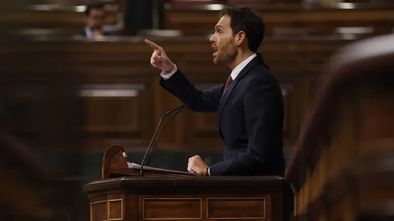 El diputado Sergio Sayas interviene en el Congreso de los Diputados. EUROPA PRESS / EDUARDO PARRA