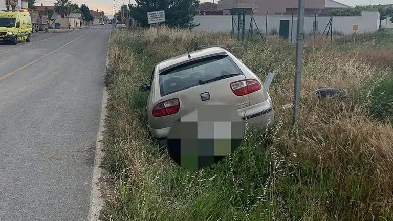 Herida una conductora en un accidente vial en Mélida. POLICÍA FORAL