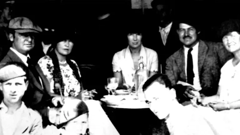 Imagen documental de esa primera visita de Hemingway a Pamplona. AYUNTAMIENTO DE PAMPLONA