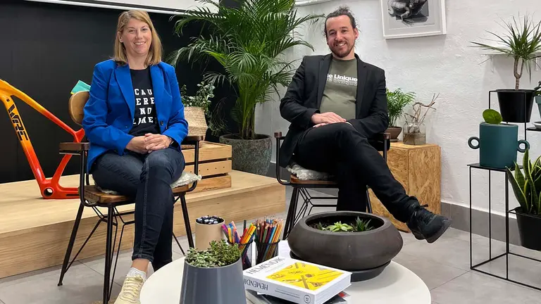 Ana Martínez Tanco, directora gerente y cofundadora de Almotech junto a Javier Vidorreta. CEDIDA