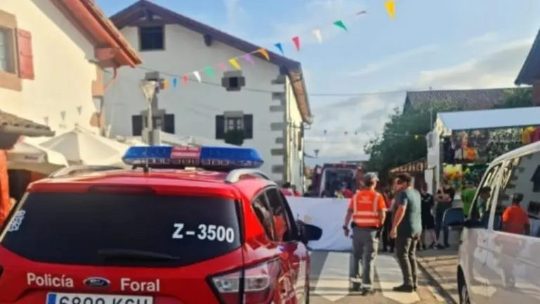 Una mujer de 50 años, herida muy grave tras ser atropellada en Baztan. POLICÍA FORAL