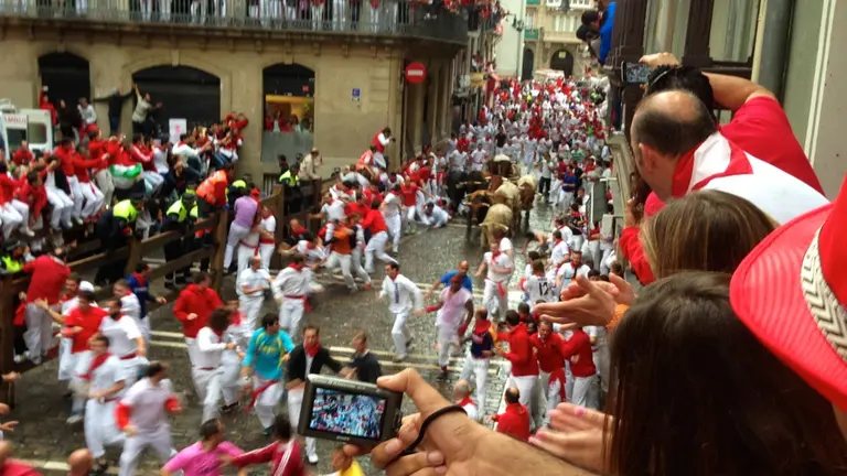Los turístas asiáticos volverán a Pamplona en los Sanfermines de 2023. CEDIDA