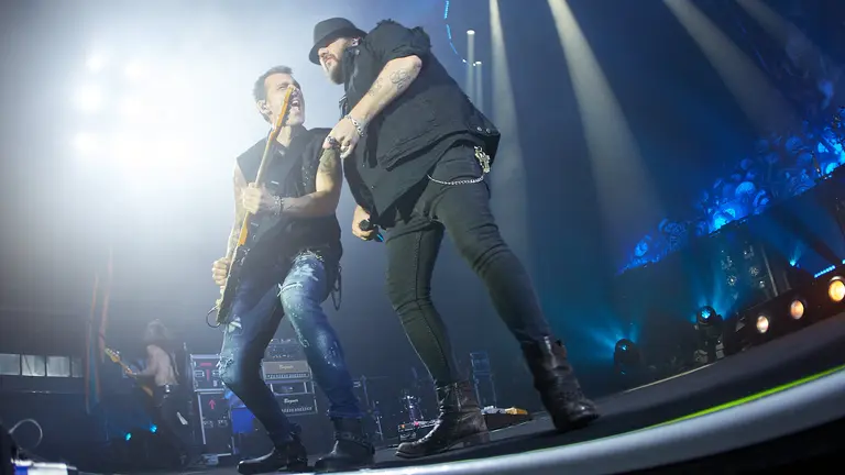 Concierto de Marea dentro de la Gira Sin riendas 2023 en el Pabellón Navarra Arena de Pamplona. IÑIGO ALZUGARAY