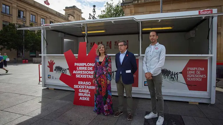 La Plaza del Castillo volverá a acoger el punto de información de San Fermín. AYUNTAMIENTO DE PAMPLONA