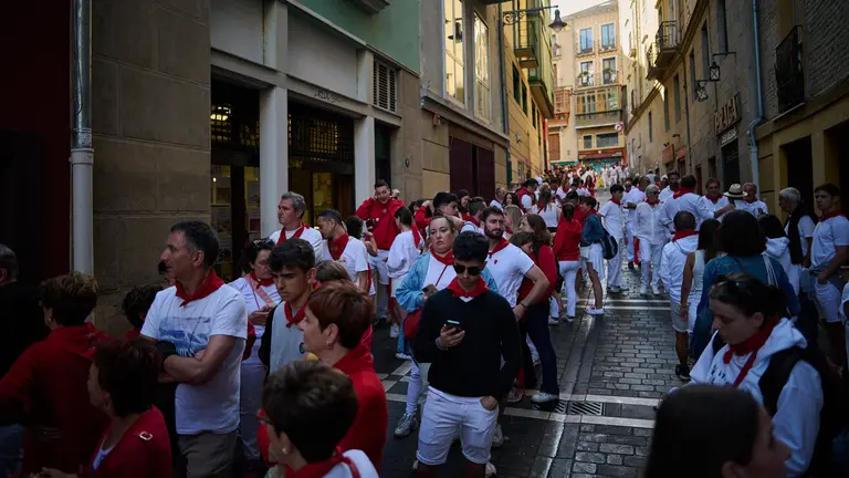 La Churrería La Mañueta abre sus puertas por San Fermín 2023. PABLO LASAOSa