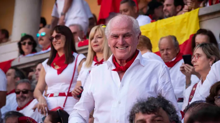 Quinta corrida de la Feria del Toro celebrada en Pamplona durante las fiestas de San Fermín 2023 con los toreros Morante de la Puebla, Alejandro Talavante y Andrés Roca Rey. JASMINA AHMETSPAHIC